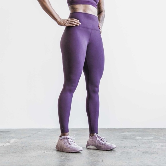 NOBULL Pants - NWT NOBULL High-Rise Plush Heather Tight 28" - Large - Plum
